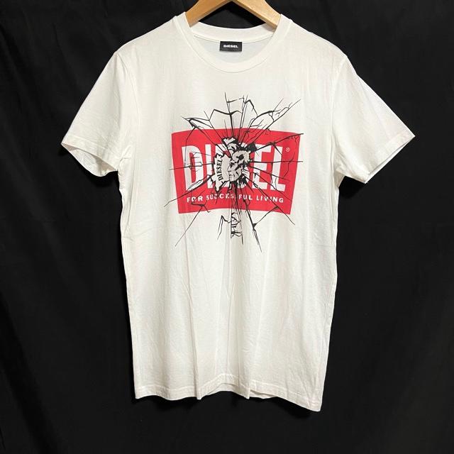 DIESEL #snc ディーゼル Tシャツ 16 白 赤 黒 半袖 カットソー DIESEL #snc ディーゼル Tシャツ 16 白 赤 黒 半袖 カットソー