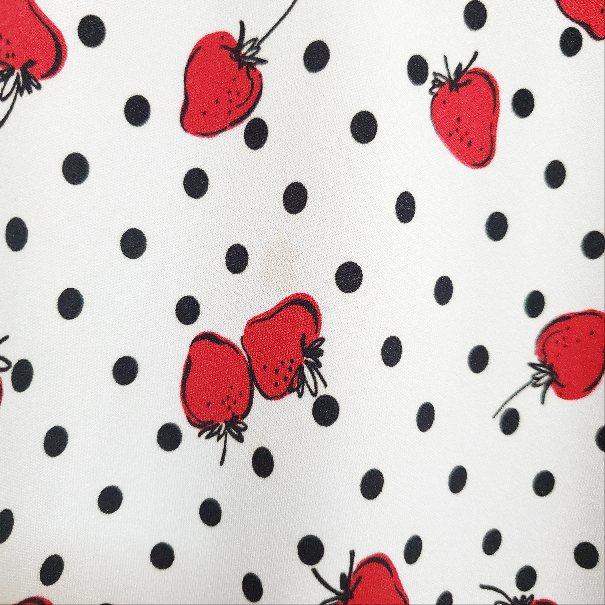 asc ローズティアラ Rose Tiara ワンピース 42 白 チュニック いちご柄  