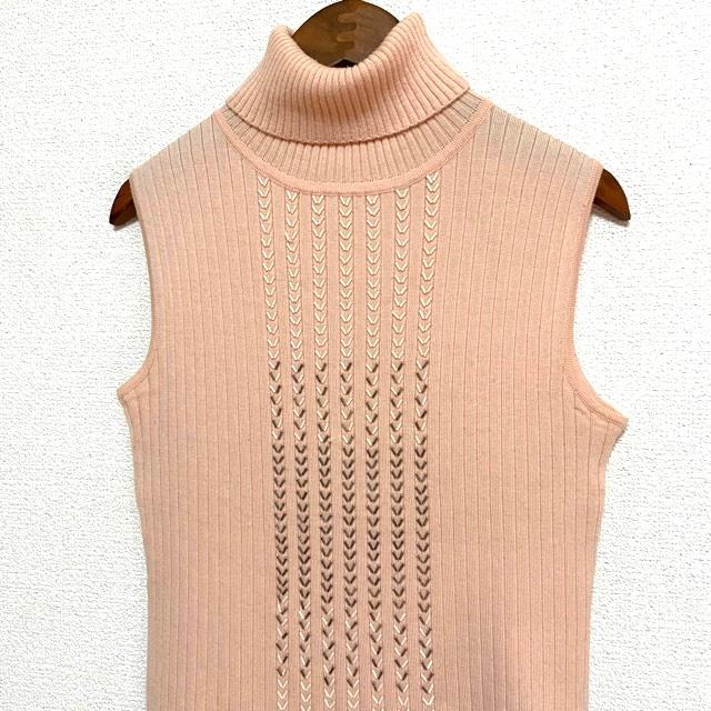 anc SALE ユキコハナイ 花井幸子 セーター ニット 10 ピンク系 ビーズ 