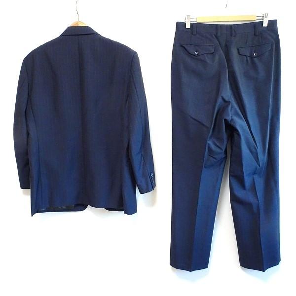 #anc ダンヒル Dunhill シングルスーツ S2B 紺 白 ストライプ イギリス製 メンズ [812967]｜acil｜02
