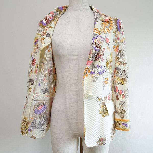 未使用品△LEONARD FASHION レオナール ファッション コットン シルク  