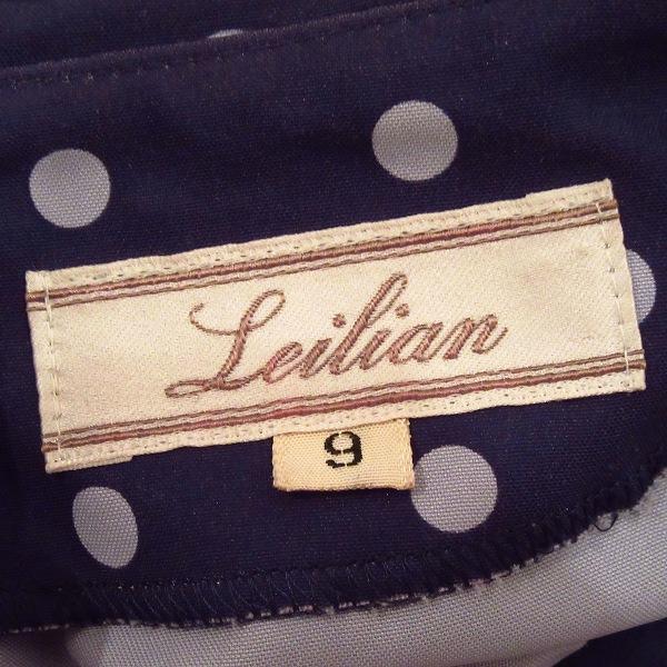 Leilian（レリアン） #anc コート 9 紺 白 水玉 レディース [813313