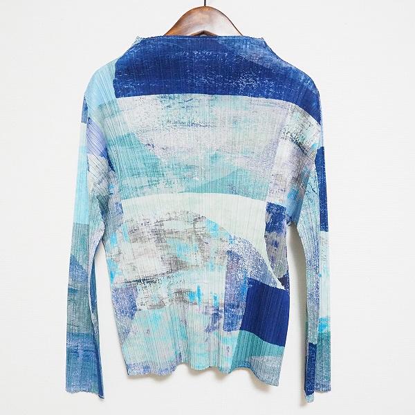 apc プリーツプリーズ PLEATSPLEASE イッセイミヤケ カットソー 3 紺 