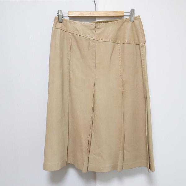 anc インゲボルグ INGEBORG スカート M ベージュ 羊革 ラムレザー  