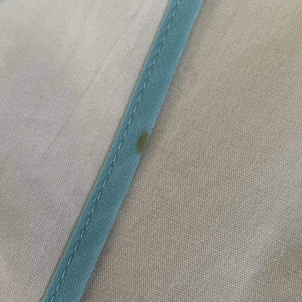 anc イオ io アッシュペーフランス コート 2 白 水色 ノーカラー 薄手  