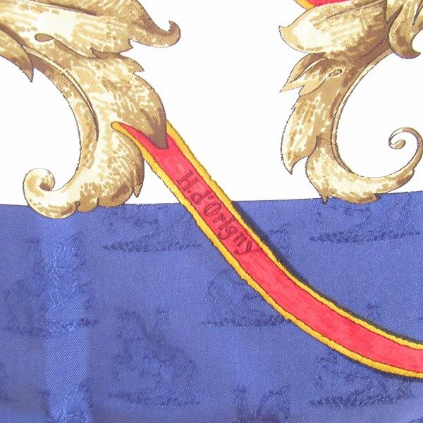 HERMES #apzs エルメス スカーフ 紺 シルク カレ90 Par Mefsire