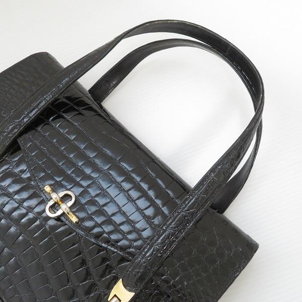 anb ジーノトロンバ Gino Tromba ハンドバッグ クロコダイル