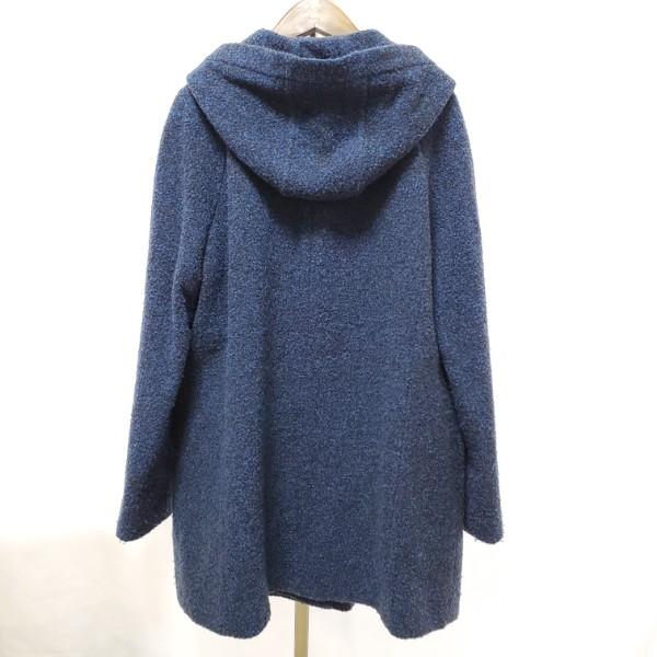 SCAPA（スキャパ） #wnc コート 44 青 ダブルボタン フード 大きい