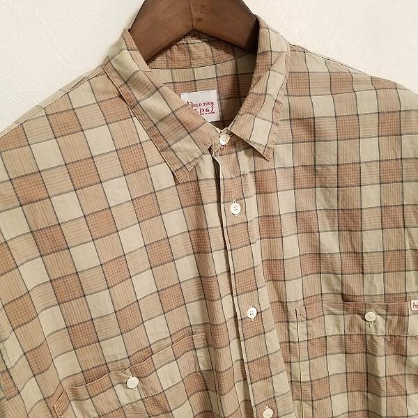 apc パパス ワールドツアー Papas WORLD TOUR 長袖シャツ M ベージュ系 