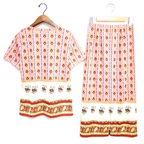 トリイユキ花柄 半袖トップス Mサイズ