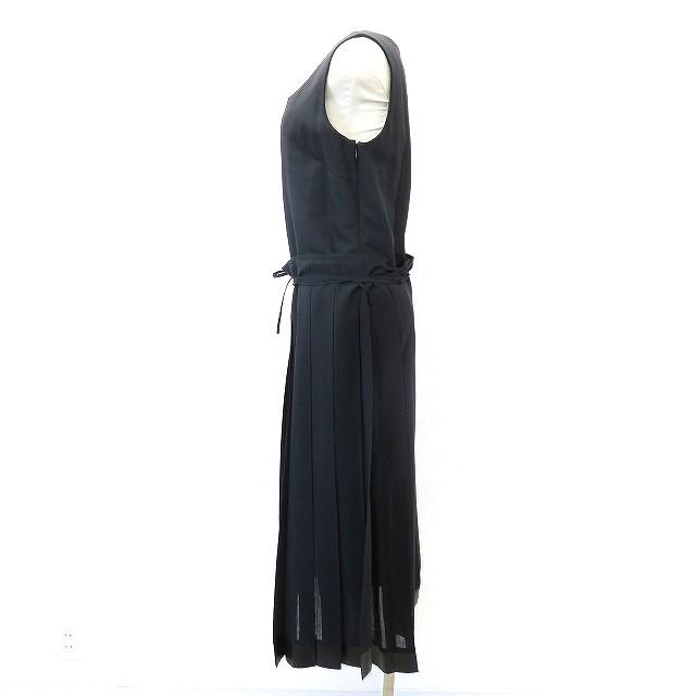INGEBORG（インゲボルグ） #snc ワンピース M 黒 ノースリーブ 巻き 