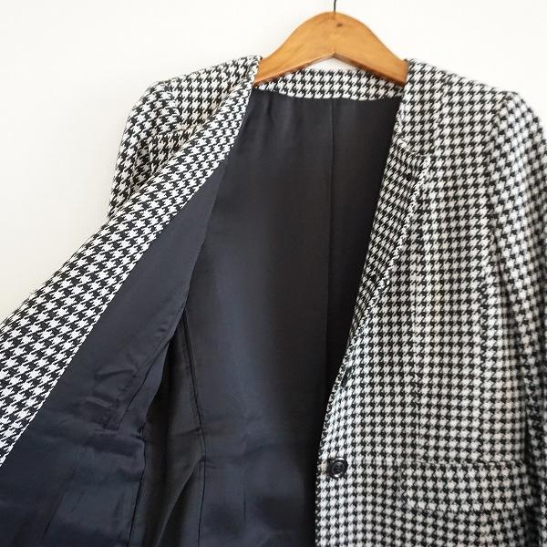 Leilian（レリアン） #anc スカートスーツ 7 黒 白 千鳥格子 ノー