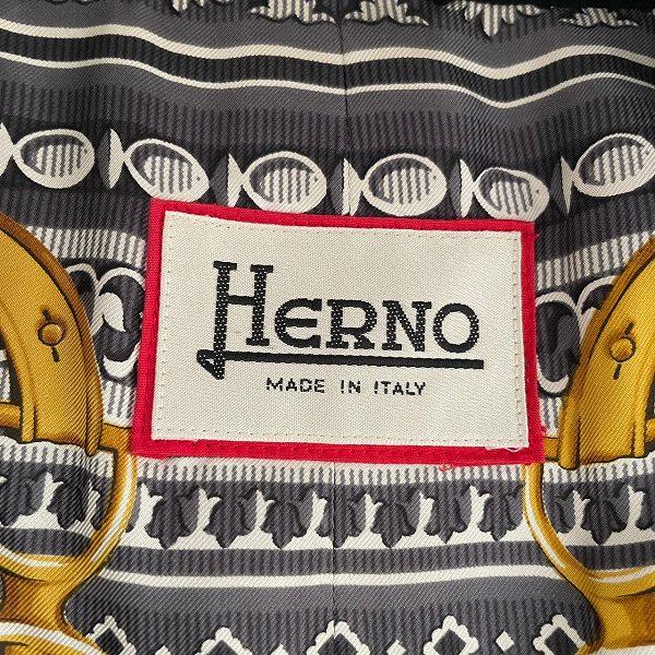 wnc ヘルノ Herno ジャケット 48 黒 カシミヤ イタリア製 大きいサイズ 