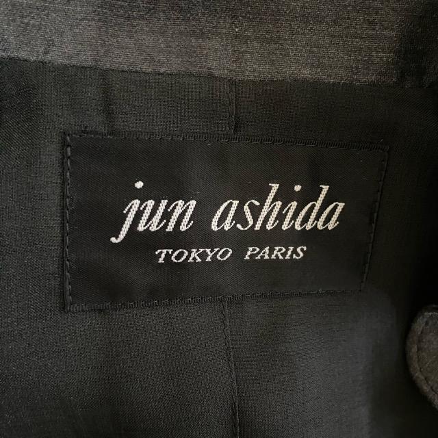 anc ジュンアシダ junashida ワンピーススーツ 9 グレー シルク混 半袖 