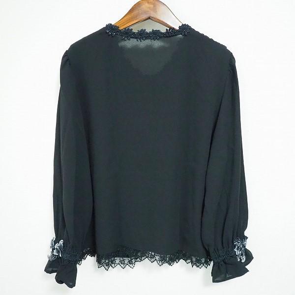 anc ドロシー DOROTHY シャツ・ブラウス 黒 レース 花モチーフ  