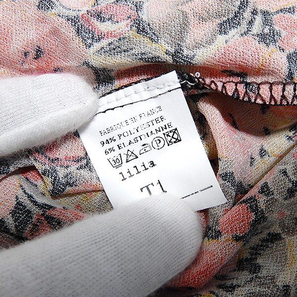 snc フィフィーユ FIFILLES ワンピース ノースリーブ ひざ丈 花柄 T1  