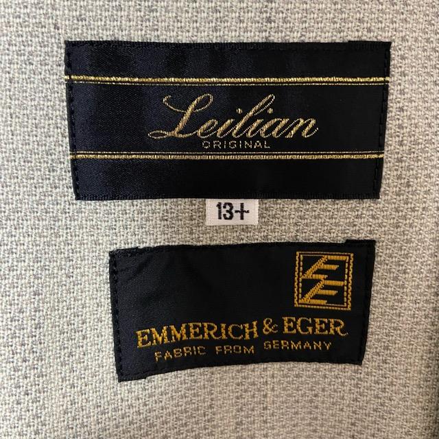 anc レリアン Leilian セットアップ スカートスーツ 13+ 緑系 ドイツ製 