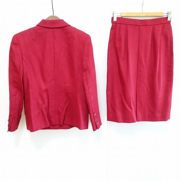 #wnc ギンザマギー 銀座マギー スカートスーツ 赤 セットアップ レディース [822286]