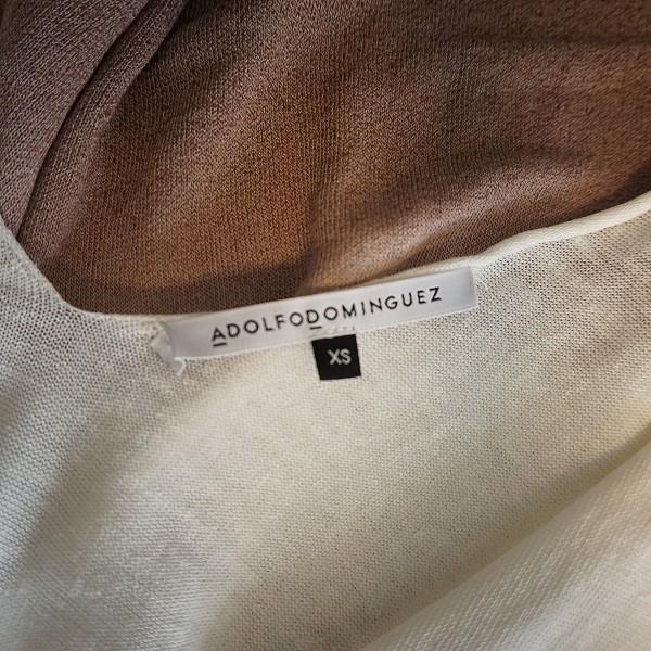 ADOLFO DOMINGUEZ（アドルフォドミンゲス） #snc チュニック XS 白 茶 