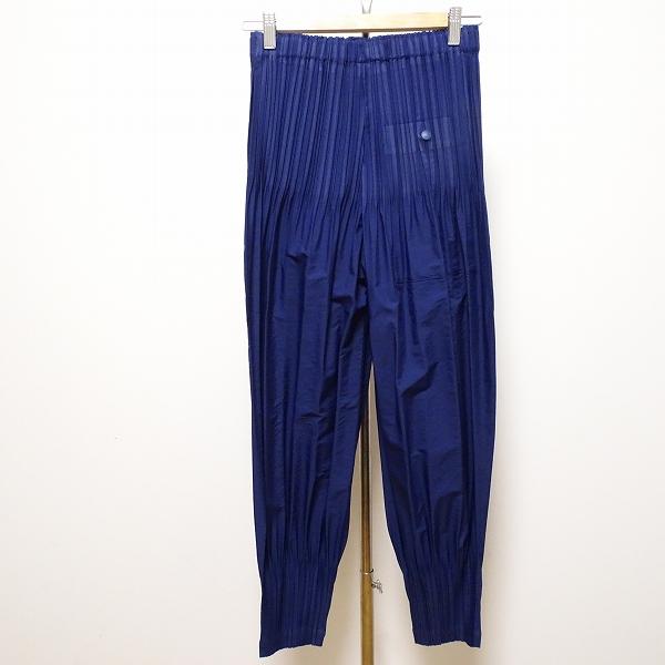apc プリーツプリーズ PLEATSPLEASE イッセイミヤケ パンツ 5 紺  