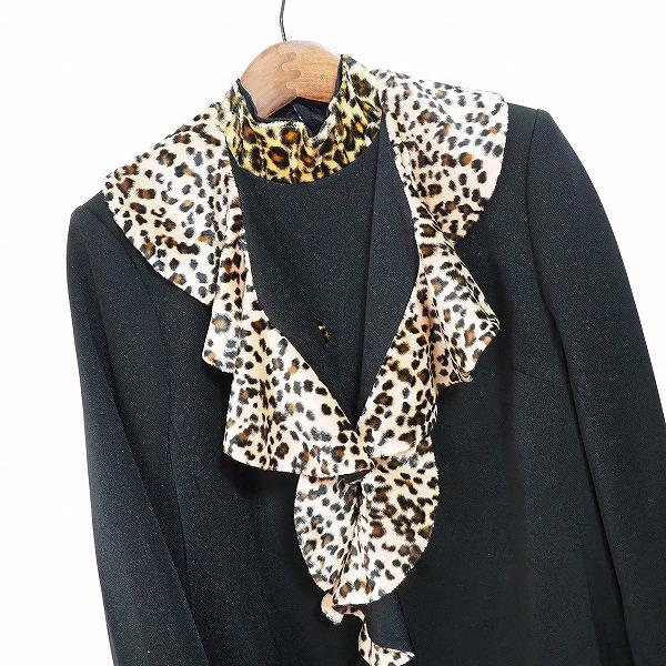 anc ミズレイコ MS.REIKO セットアップ 黒 スリーピース ヒョウ柄