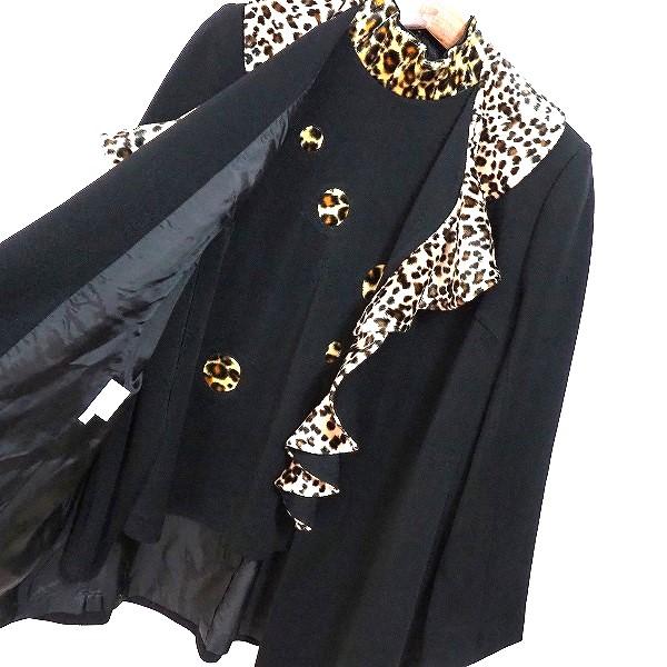 anc ミズレイコ MS.REIKO セットアップ 黒 スリーピース ヒョウ柄