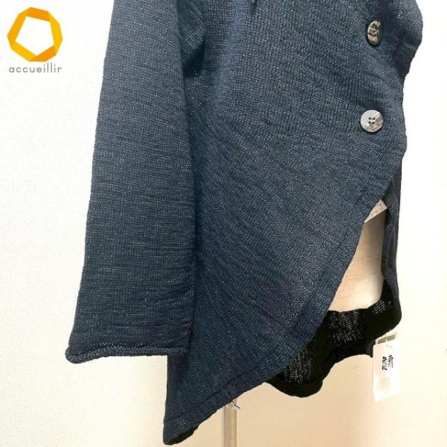 anc ジウセンソユニコ 慈雨 Sensounico カーディガン 40 黒系 ニット