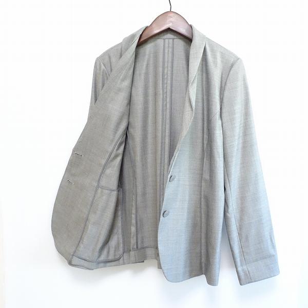 anc レリアンLeilian パンツスーツ 11 グレー シルク混 ロロピアーナ  