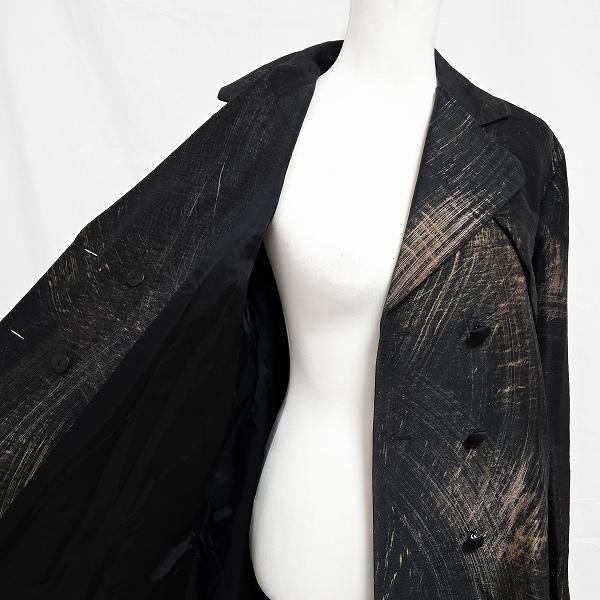LANVIN COLLECTION コート ベージュ 40 ダブルボタン 上品 LANVIN #wnc ランバン コート 48 ベージュ系 ロング ラムレザー