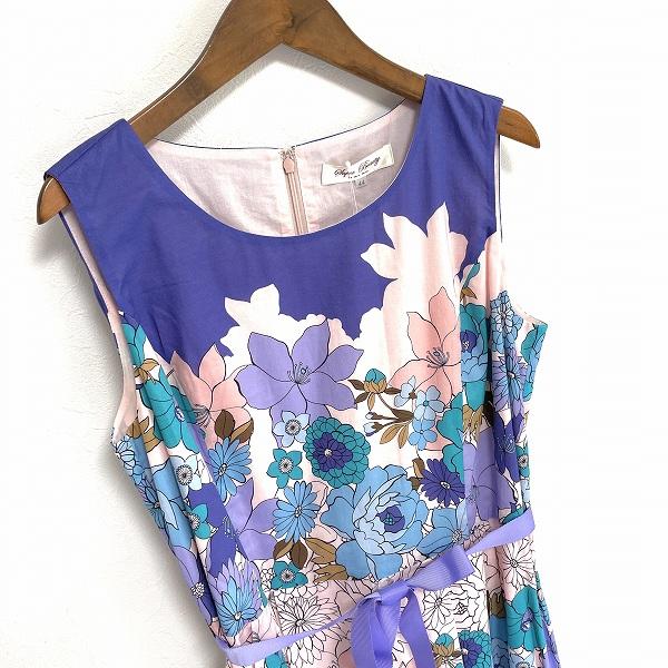 美品 スーパービューティー お花柄ワンピース 大きいサイズ44 【公式通販】