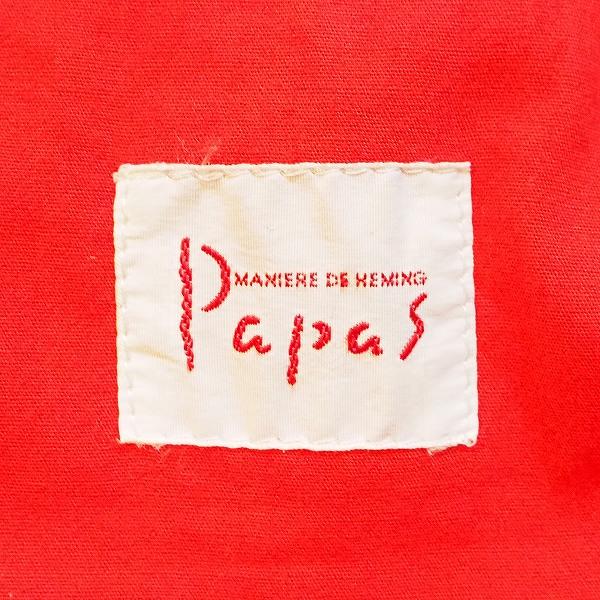 PAPAS #anc パパス Papas ブルゾン ジャケット 紺 バックロゴ PAPAS #anc パパス Papas ブルゾン ジャケット 紺 バックロゴ