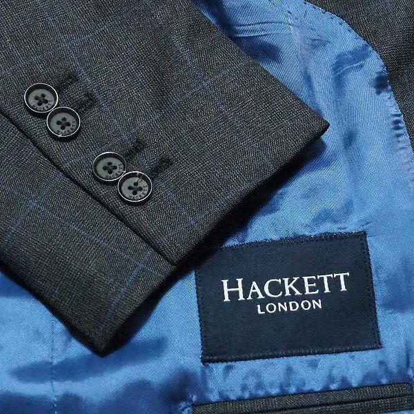 #anc ハケットロンドン HACKETT LONDON シングルスーツ グレー S2B 本切羽 チェック メンズ [828460]｜acil｜07