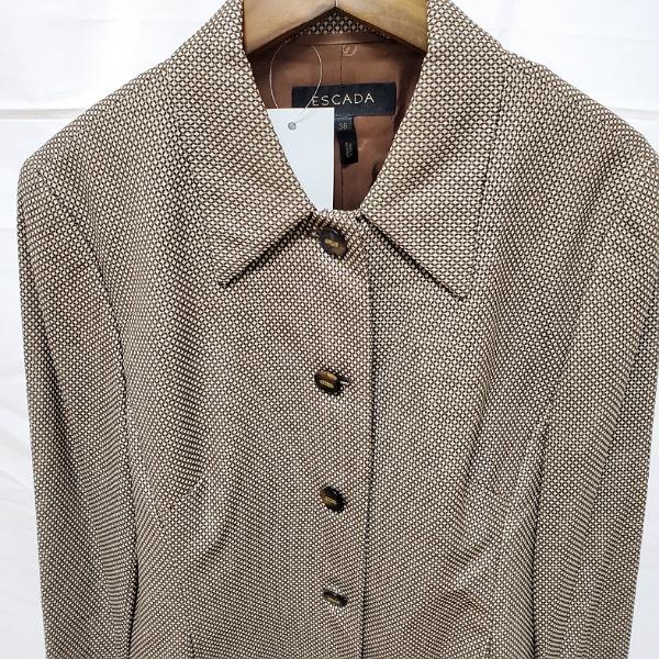 ESCADA（エスカーダ） #anc ジャケット 38 茶系 ベルト風 シルク混 レディース [828963] : アクイールヤフーショップ ...