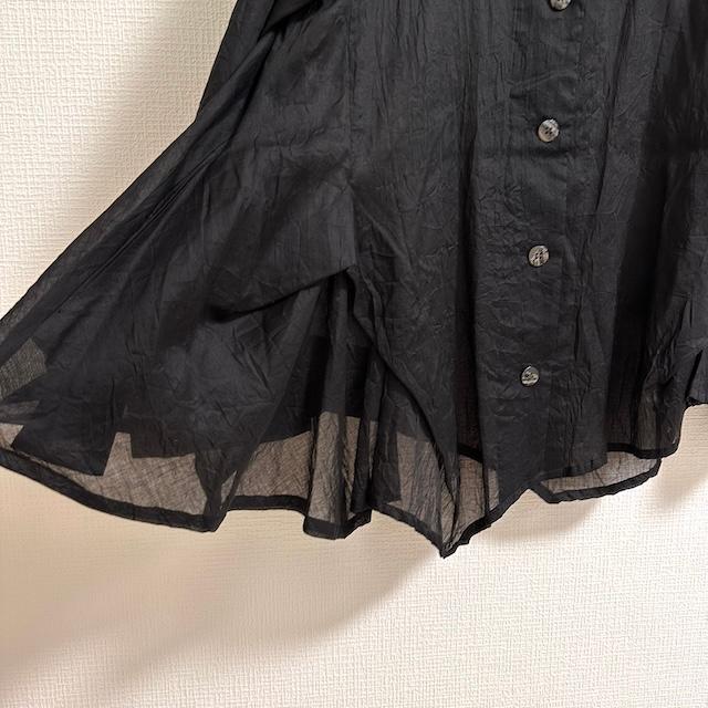 慈雨 #anc ジウセンソユニコ Sensounico シャツ ブラウス 40 黒 慈雨 #anc ジウセンソユニコ Sensounico シャツ ブラウス 40 黒