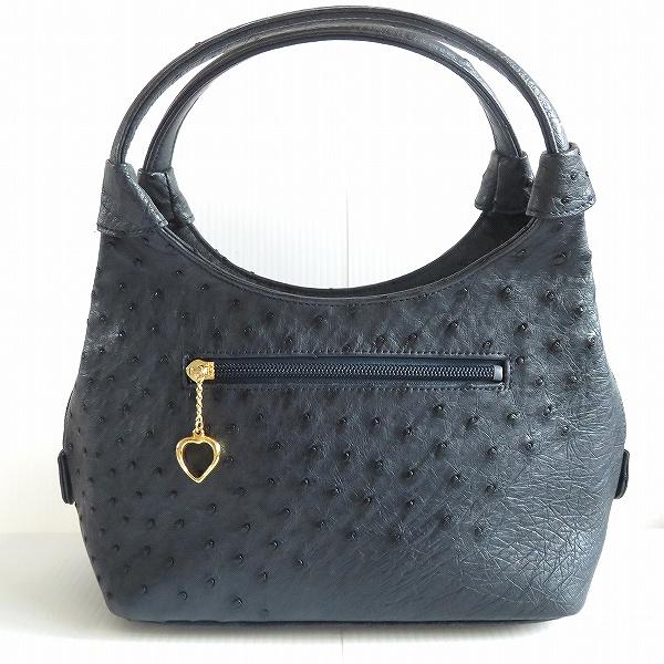 Fendi グレー ケープコート 40日本製オーストリッチハンドバッグ