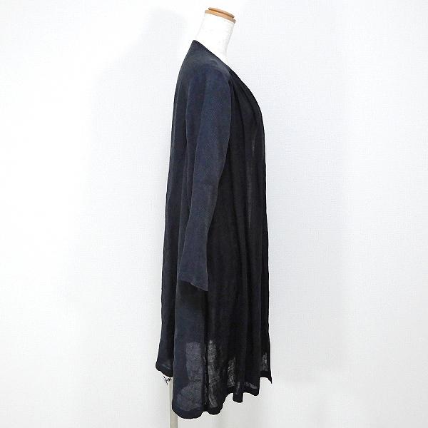 snc 根々 群言堂 グンゲンドウ カーディガン 麻 切り替え ロング丈 七  