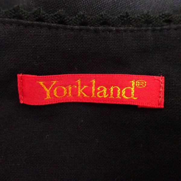 ヨークランド #snc YORKLAND カットソー 9AR 黒 マルチ チェック