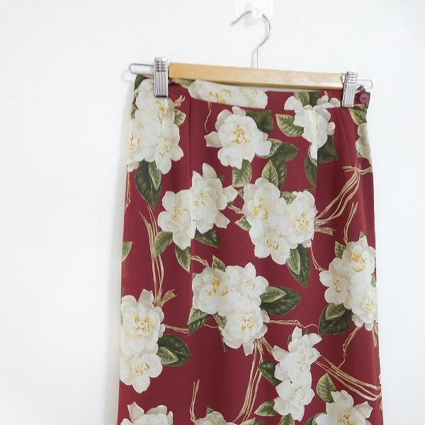 INGEBORG #anc インゲボルグ スカート M えんじ 花柄 ロング  