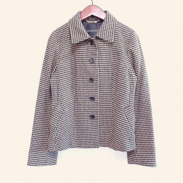 INGEBORG #wnc インゲボルグ ジャケット S ベージュ 黒 千鳥格子