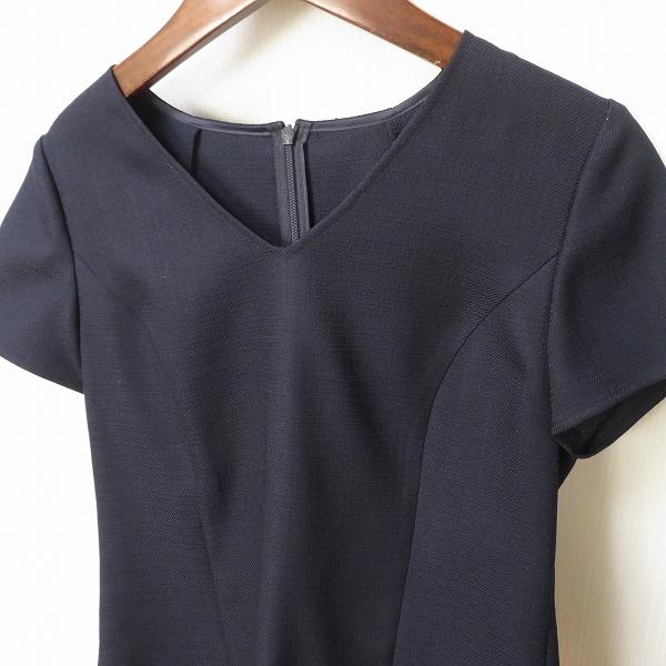 レリアン7号 ツーピース Leilian #snc レリアン セットアップ ツーピース パンツ 7 紺