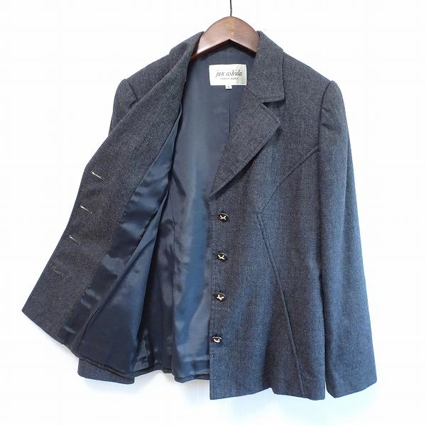 wnc ジュンアシダ junashida スカートスーツ 9 グレー ストライプ  