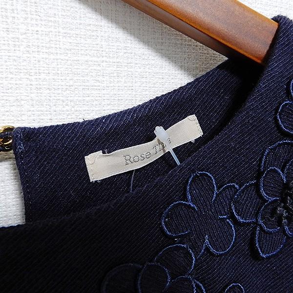 #wnc ローズティアラ Rose Tiara カットソー 長袖 花モチーフ プルオーバー 大きいサイズ 42 紺系 レディース [830446] | Rose Tiara | 06