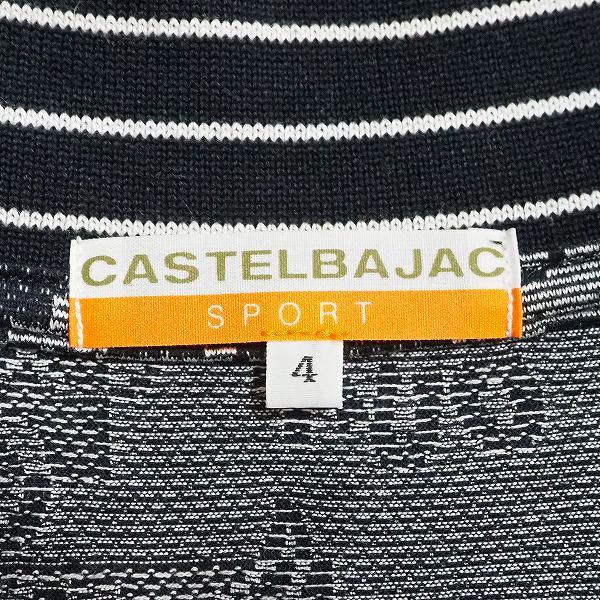#snc カステルバジャック スポーツ Castelbajac SPORT ポロシャツ 4 黒 グレー 白 半袖 総柄 ハーフジップ メンズ [831367]｜acil｜05