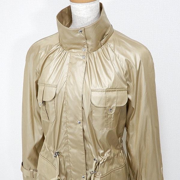 Leilian（レリアン） #anc ブルゾン ジップアップ 光沢 11 ベージュ