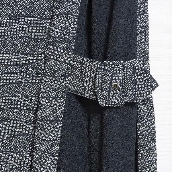 apc シセンドウ ヒトシタムラ 詩仙堂 ワンピース グレー 黒 ちりめん 