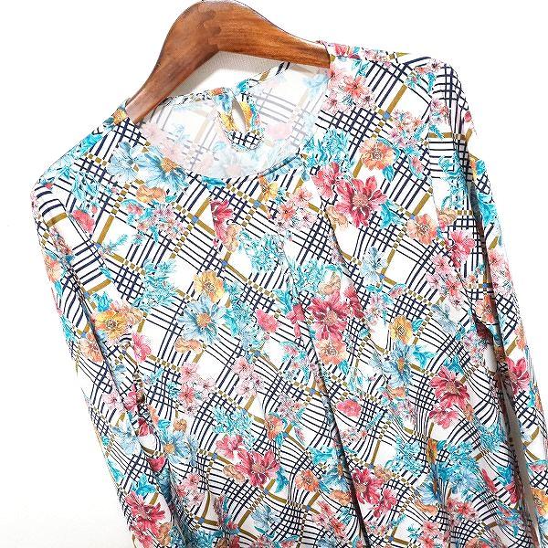 Leilian（レリアン） #snc チュニック 7 マルチ チェック 花柄