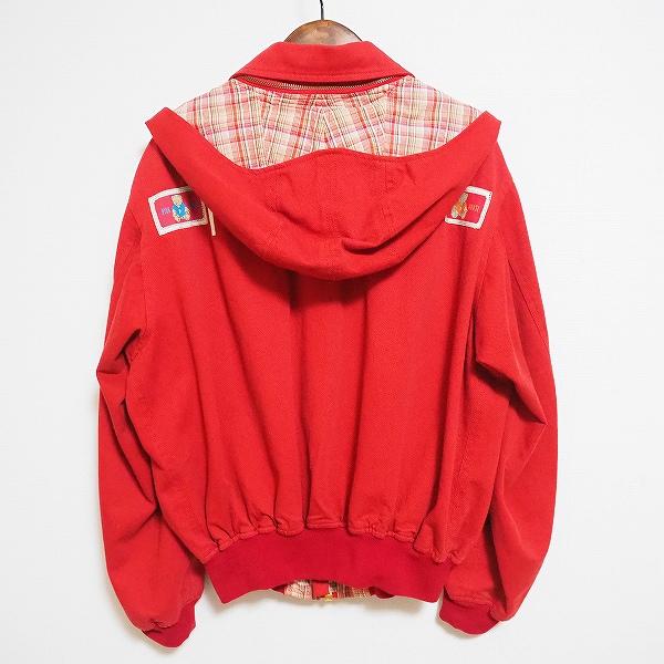 apc ピンクハウス PINKHOUSE ブルゾン 赤 フード付き ジップアップ 