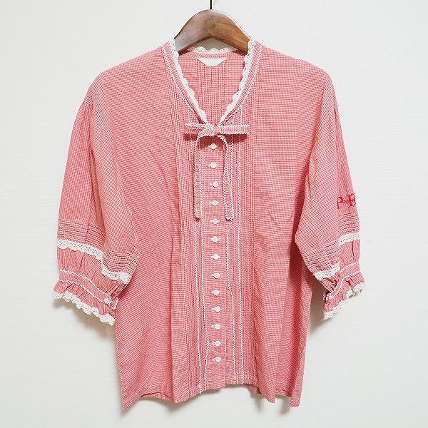 PINK HOUSE（ピンクハウス） #spc シャツ・ブラウス 赤 白 半袖