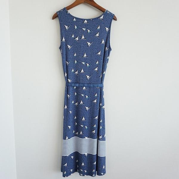 LAURA ASHLEY（ローラアシュレイ） #snc ワンピース 36 青 ヨット柄