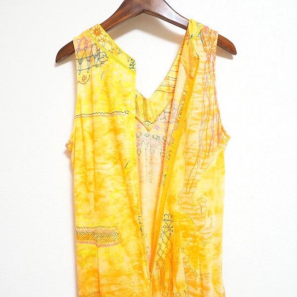 LEONARD（レオナール） #spc ワンピース L オレンジ ノースリーブ